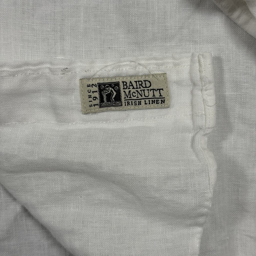 Brooks Brothers Baird McNutt 100% Linen Button Down Shirt Mens XL White Madison - Picture 4 of 13